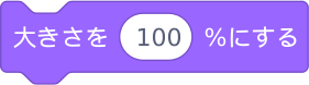 大きさを（１００）％にする